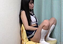 Japonésas schoolgirl g-string minúsculo fio dental